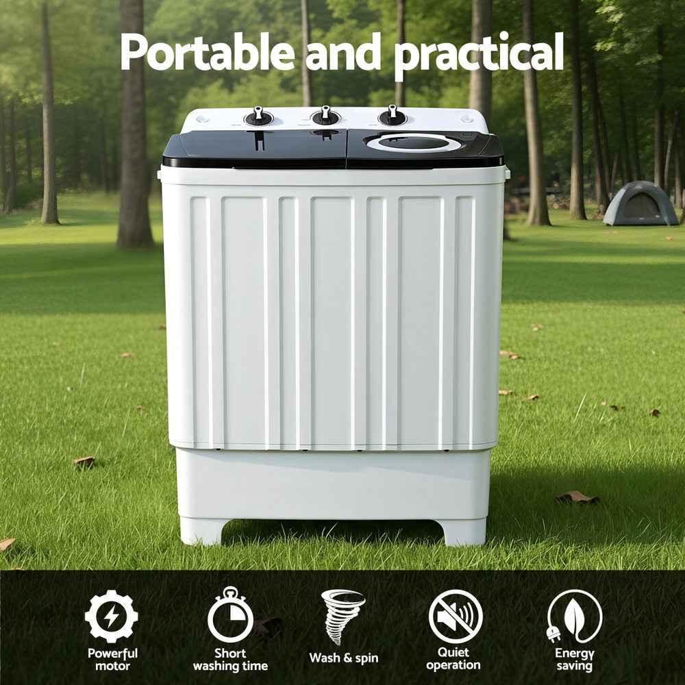Devanti 7KG Portable Washing Machine - Dattebayo Online Store