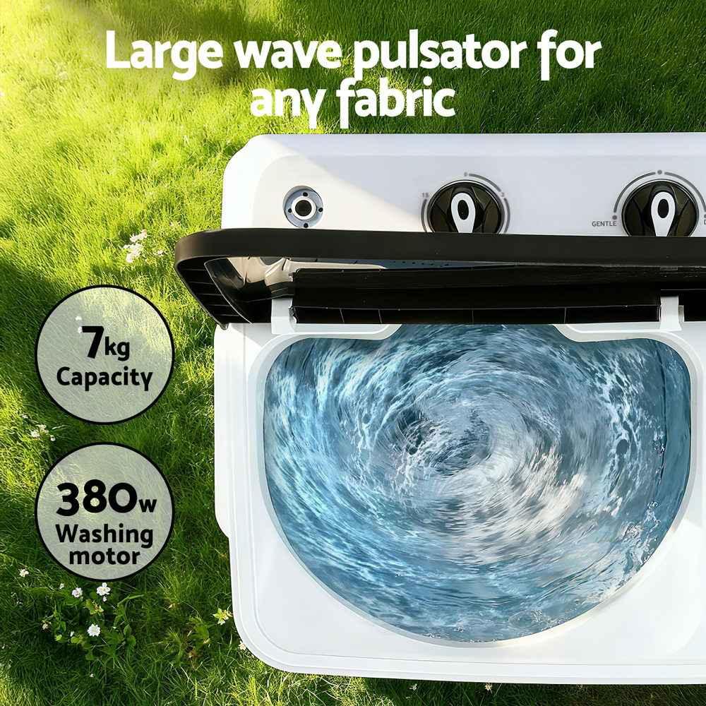 Devanti 7KG Portable Washing Machine - Dattebayo Online Store