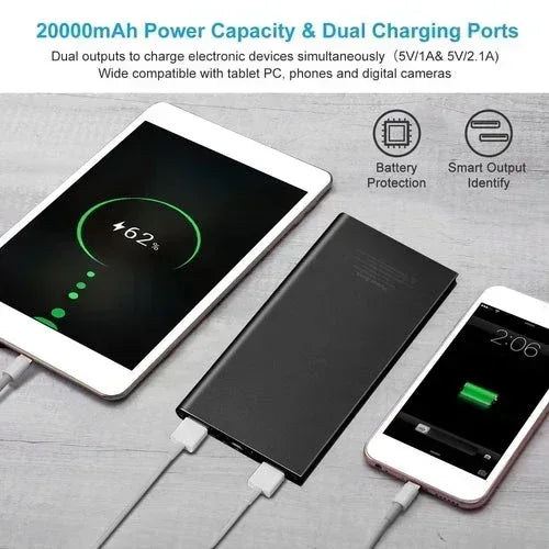20000mAh Ultra-Thin Power Bank - Dattebayo Online Store 