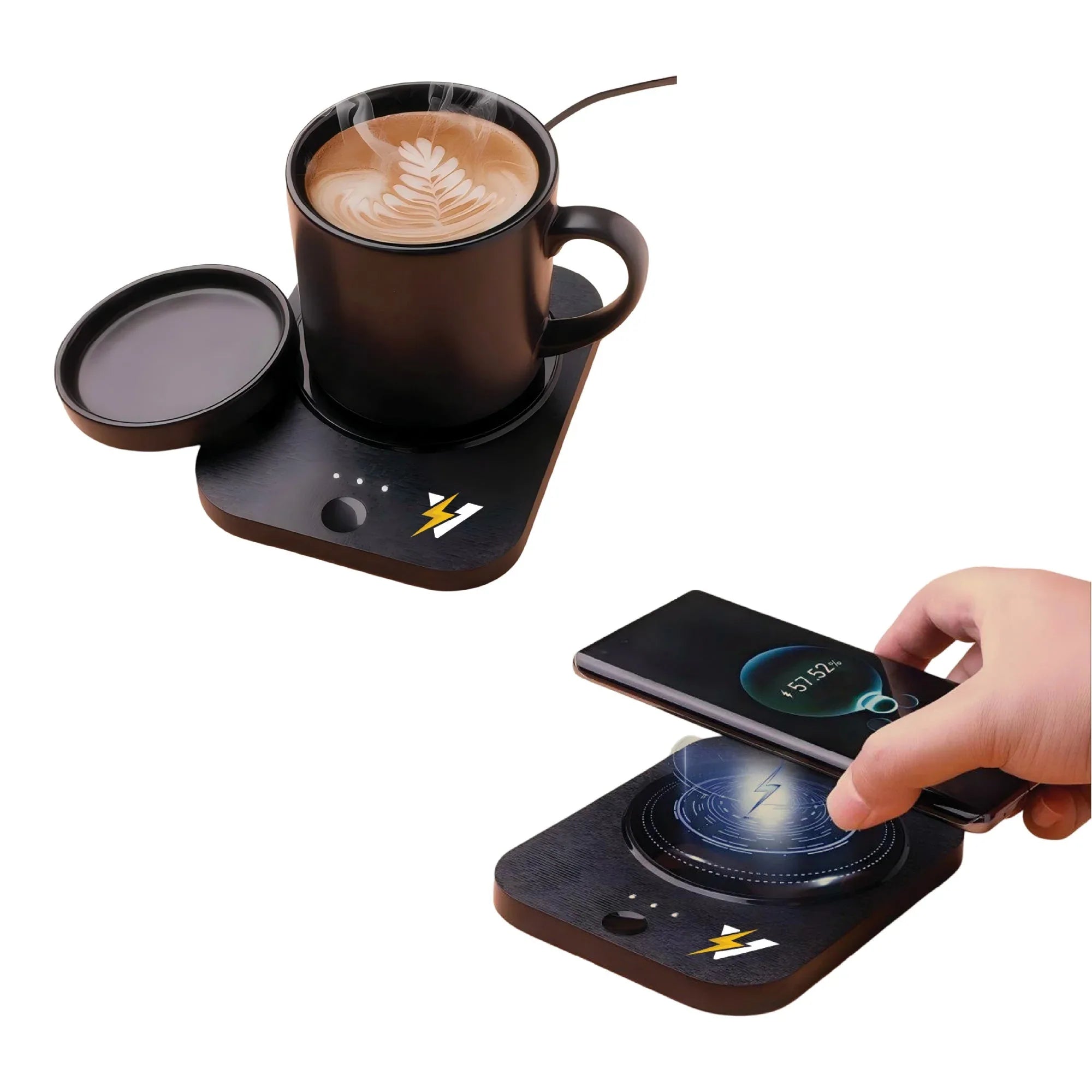Sip & Charge 2-in-1 Wireless Charger & Mug Warmer - Dattebayo Online Store 