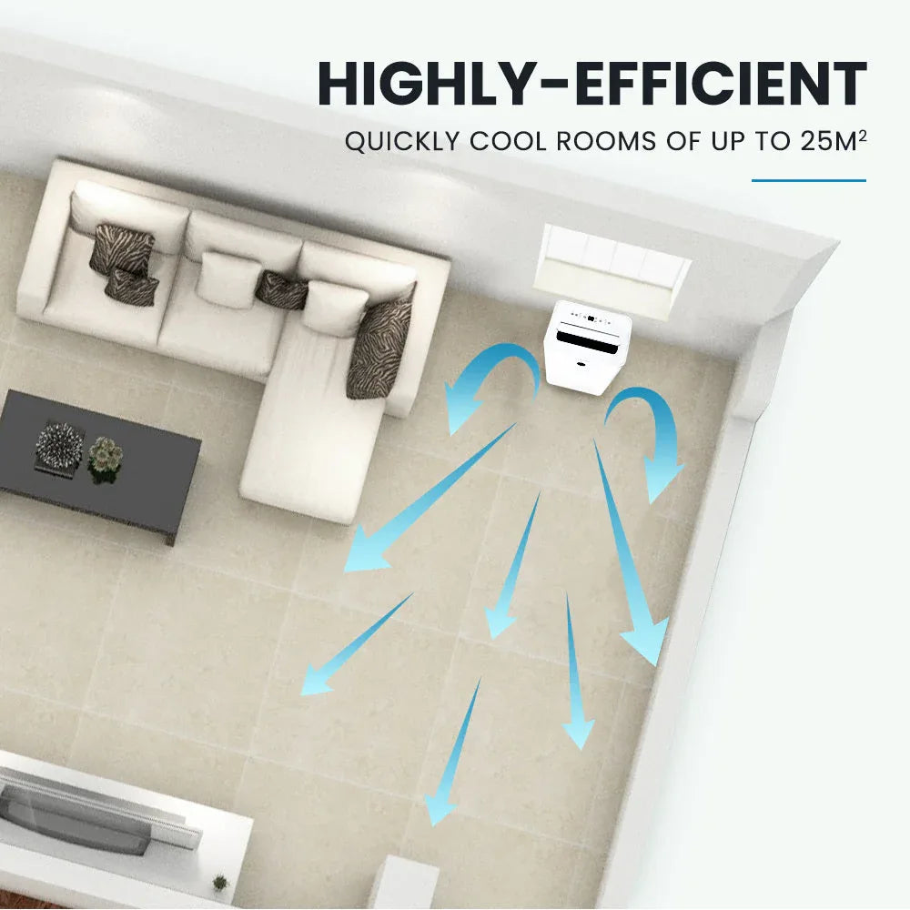 NNEMB 3.5kW Portable Air Conditioner, with Dehumidifier Mode & Fan Cooler - Dattebayo Online Store 