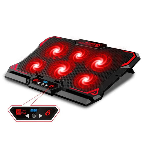 17inch Gaming Laptop Cooler Six Fan - Dattebayo Online Store 