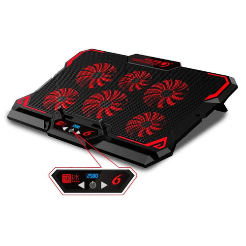 17inch Gaming Laptop Cooler Six Fan - Dattebayo Online Store 