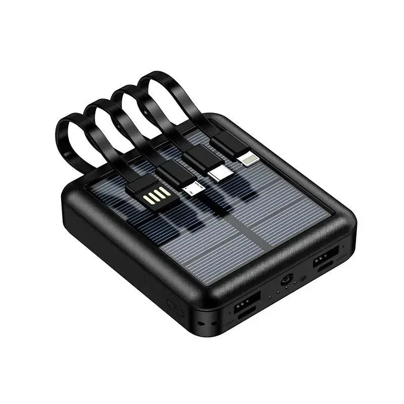 20000mAh Outdoor Solar Power Bank with Cables - Dattebayo Online Store 