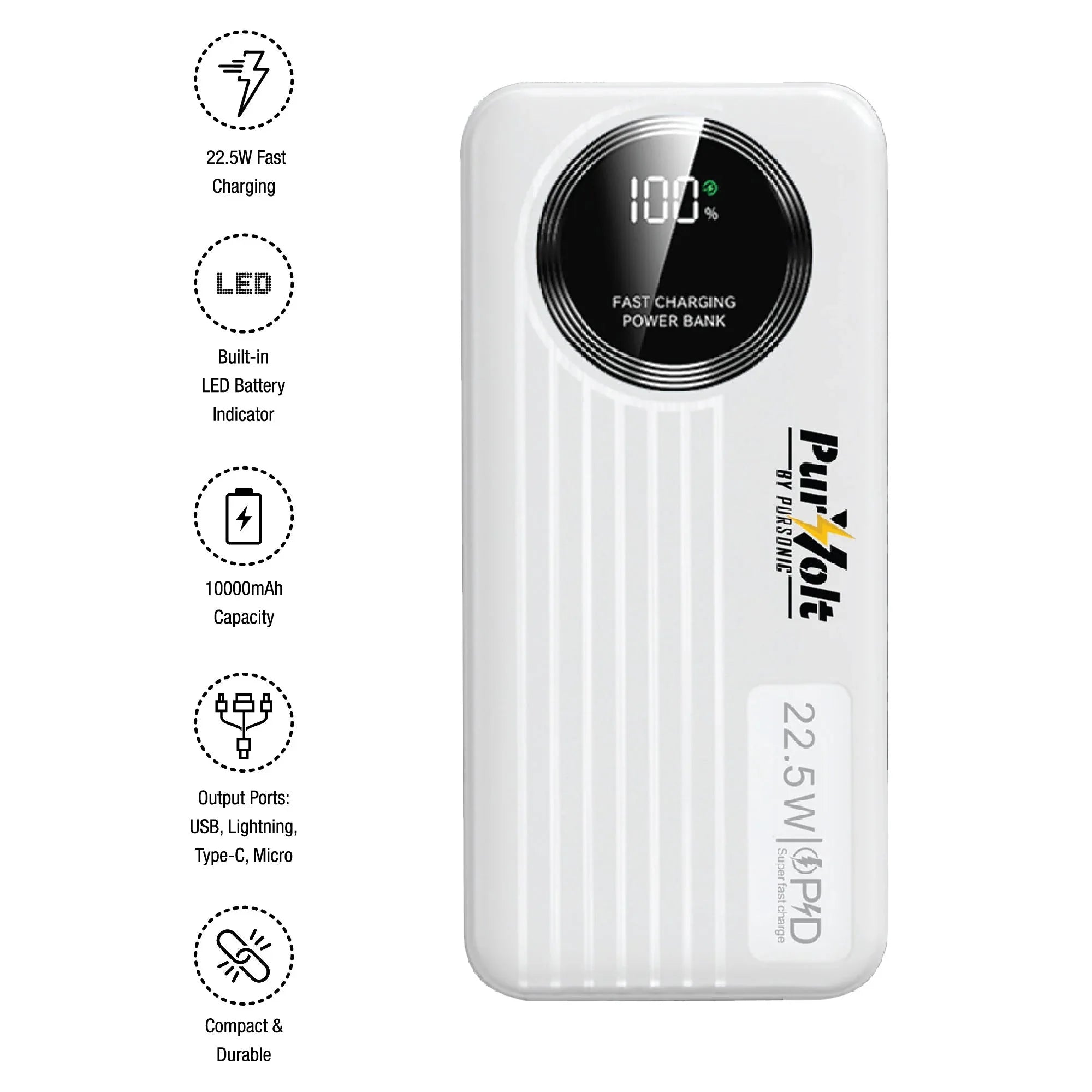 Ultimate Mobile Essentials Bundle – Smart Watch, 10,000mAh Power Bank & True Wireless Earbuds - Dattebayo Online Store 