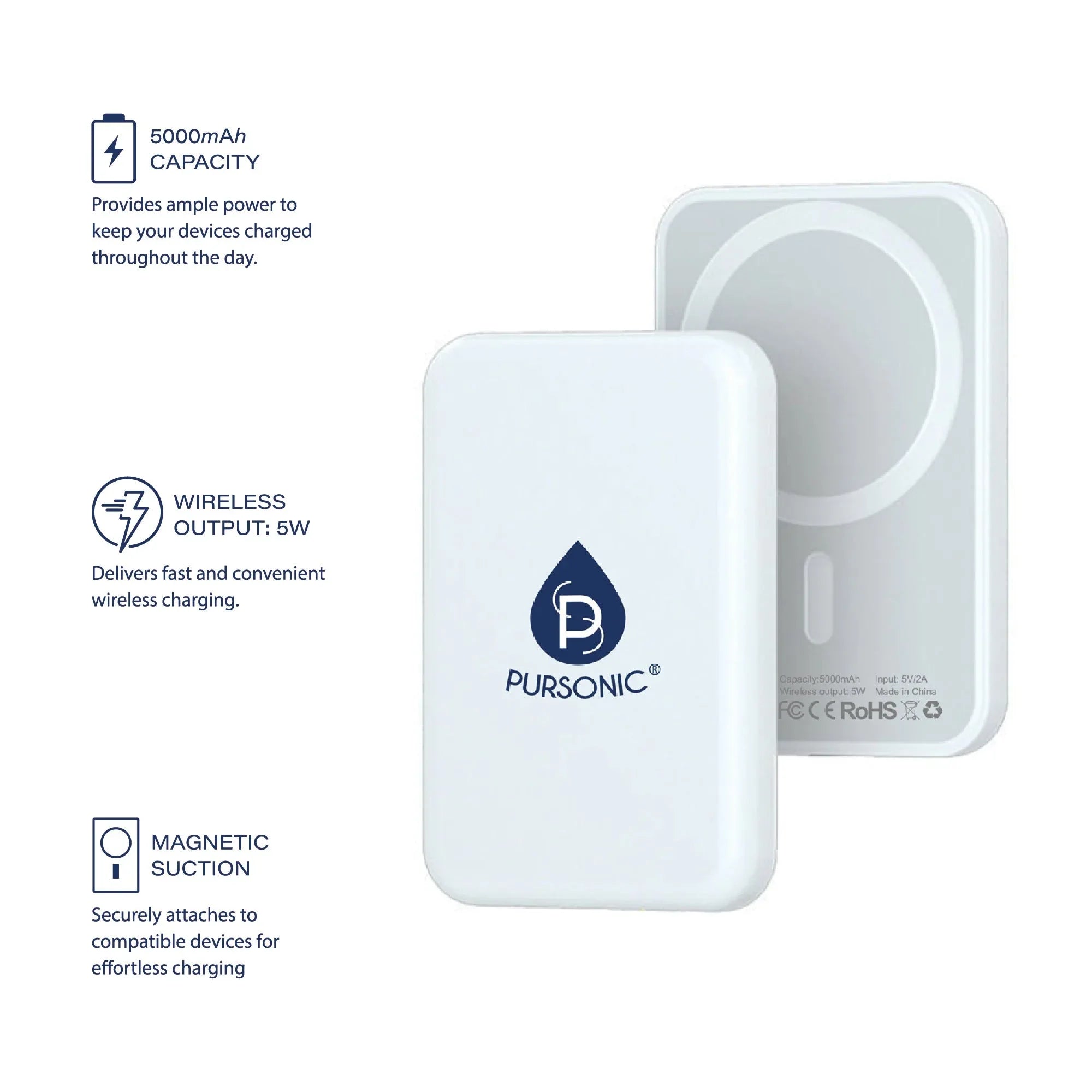 Magnetic Wireless Power Bank - Dattebayo Online Store 