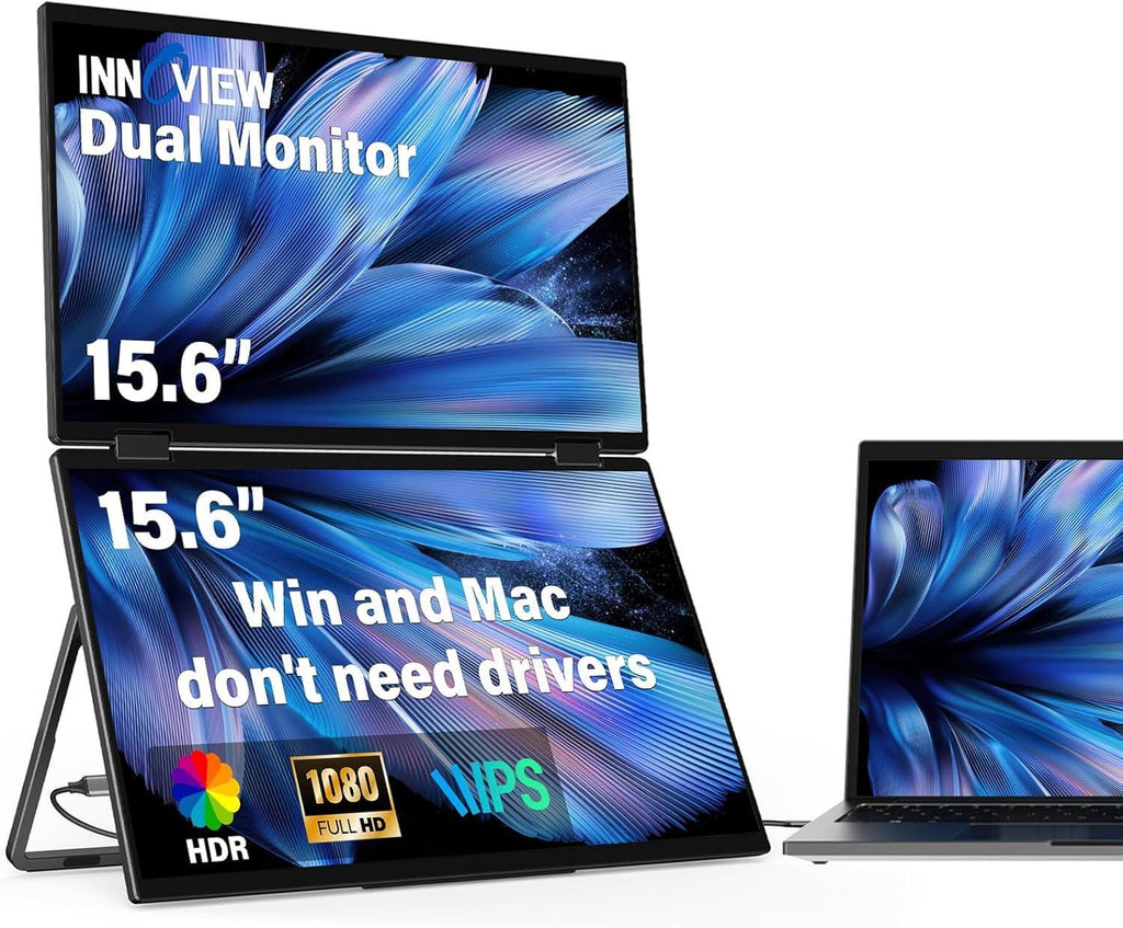 InnoView 15.6" Foldable Dual Monitor - Dattebayo Online Store 