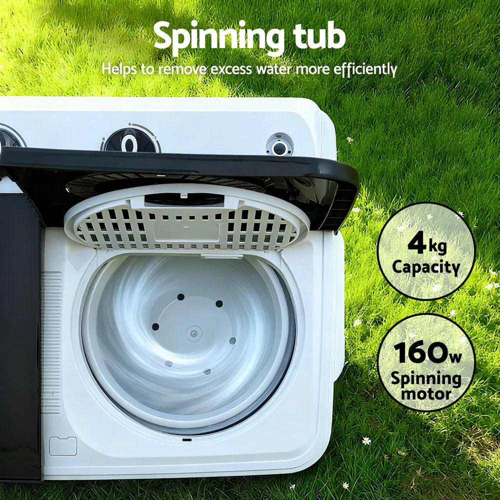 Devanti 7KG Portable Washing Machine - Dattebayo Online Store 