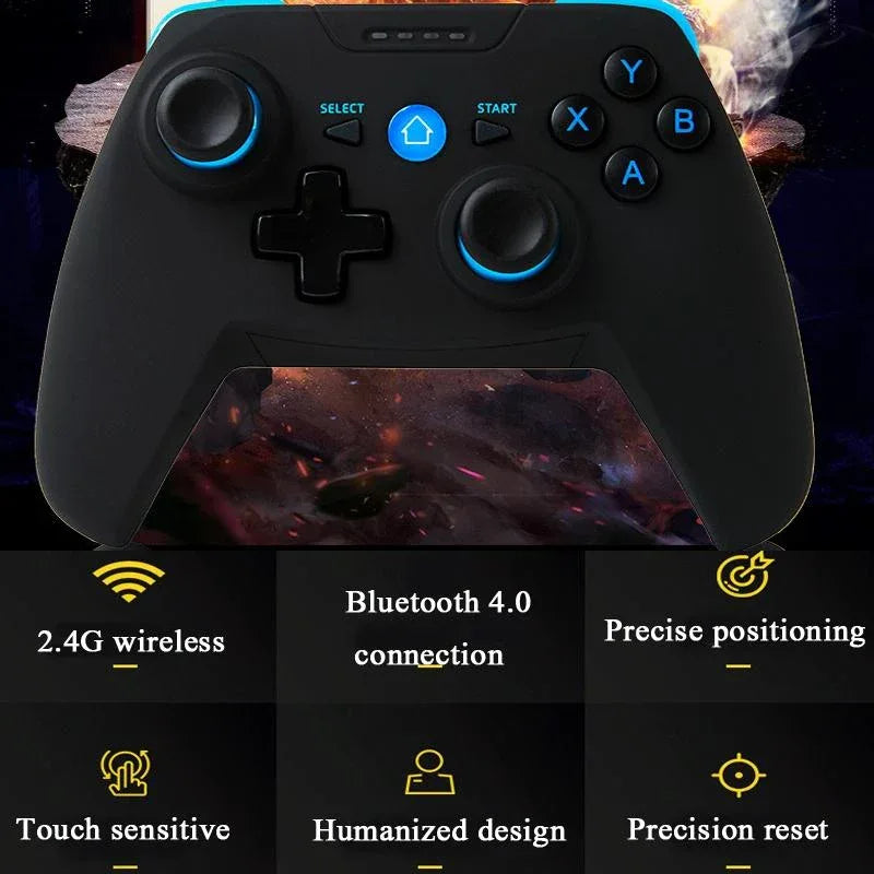 NNEIDS Wireless Game Controller For Android / Ios / Pc / Ps3 - 2.4Ghz & Bluetooth 4.0 - Blue - Dattebayo Online Store 