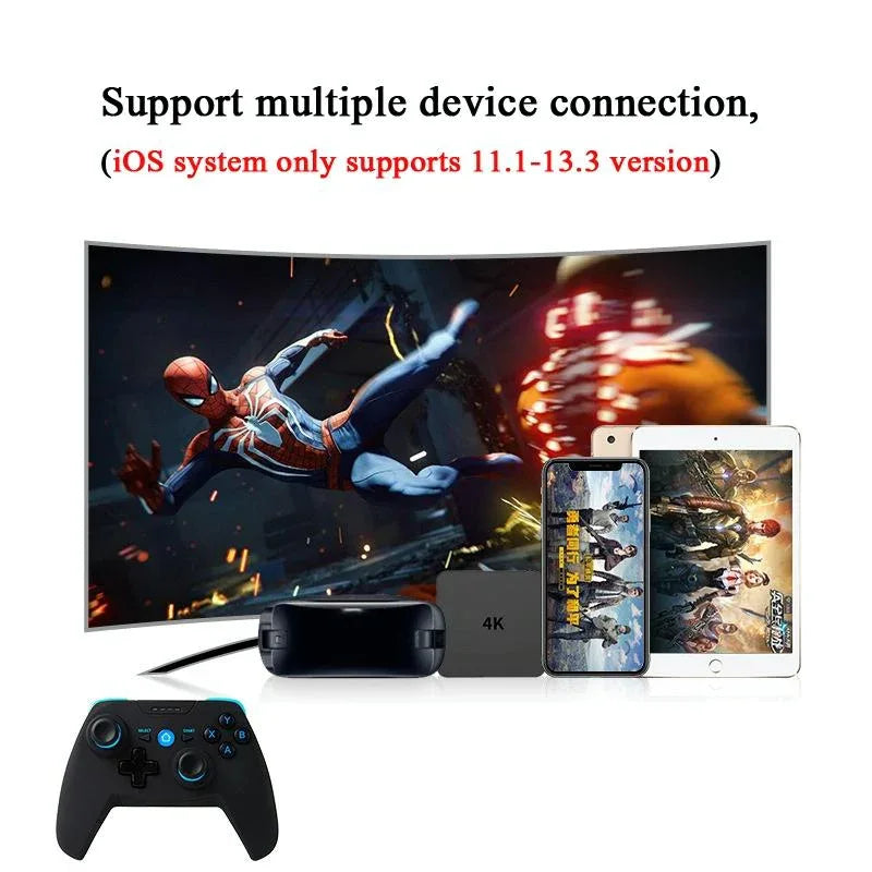 NNEIDS Wireless Game Controller For Android / Ios / Pc / Ps3 - 2.4Ghz & Bluetooth 4.0 - Blue - Dattebayo Online Store 