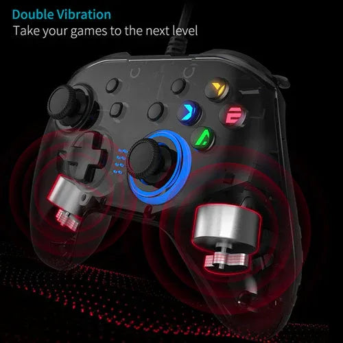 Wired Gaming Controller Joystick Gamepad with Dual-Vibration - Dattebayo Online Store 
