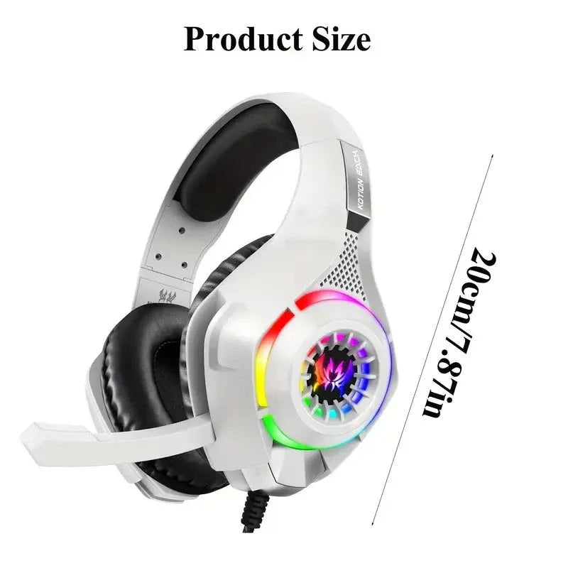 NNETM Gaming Headset with Mic & LED Lights - Dattebayo Online Store 