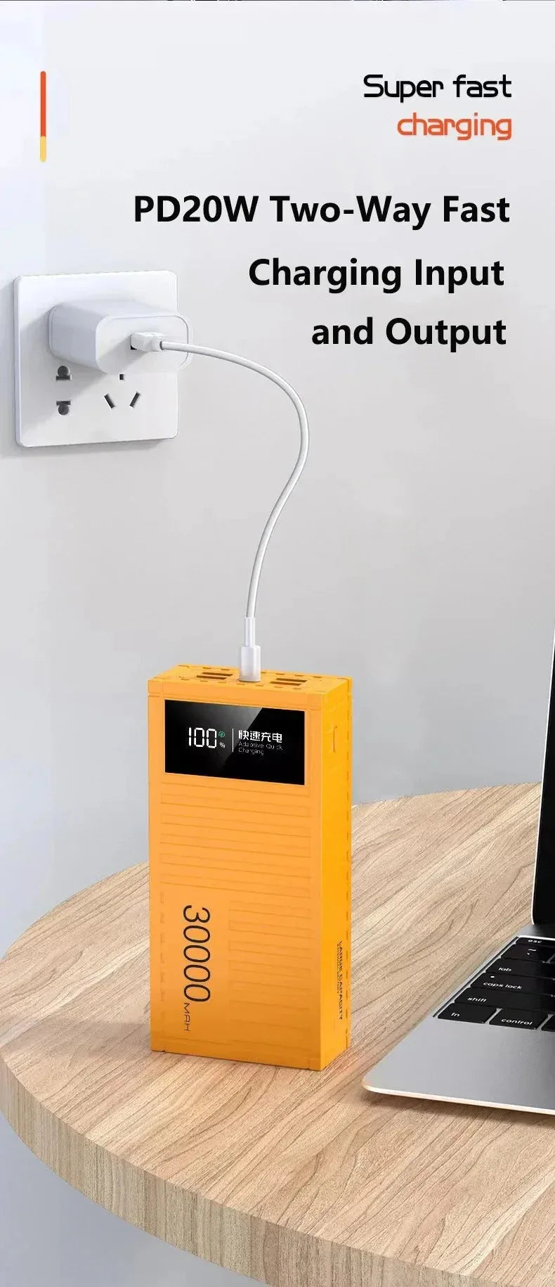 80000mAh 66W Power Bank - Dattebayo Online Store 
