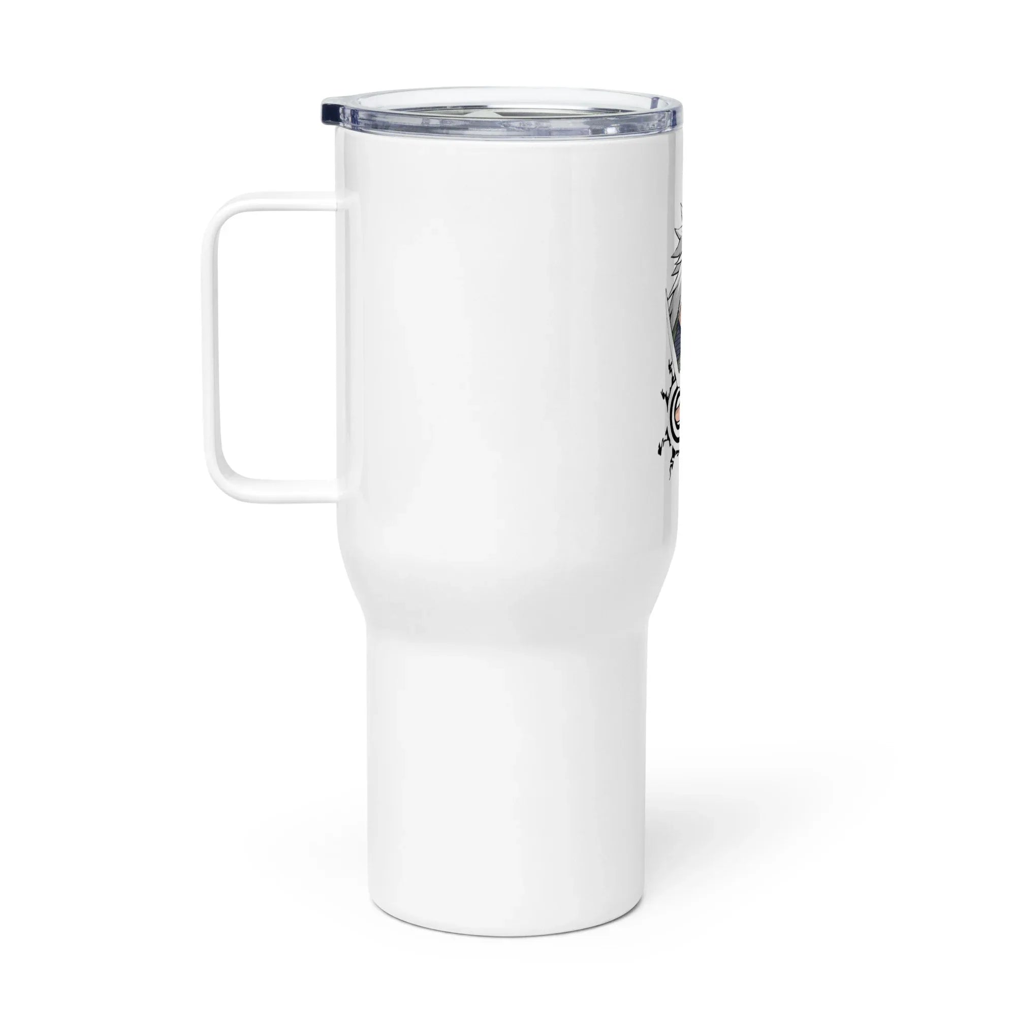 Jiraya travel mug with a handle - Dattebayo Online Store 